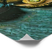 ヴィンテージすしプレゼント ポスター (角)