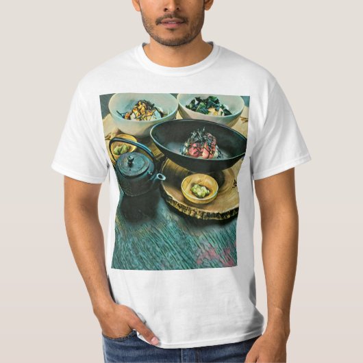ヴィンテージすしプレゼント Tシャツ (正面)