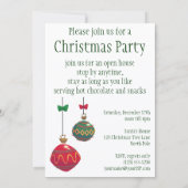 ヴィンテージすてきウィンキングサンタクロース、クリスマスパーティー 招待状 (裏面)