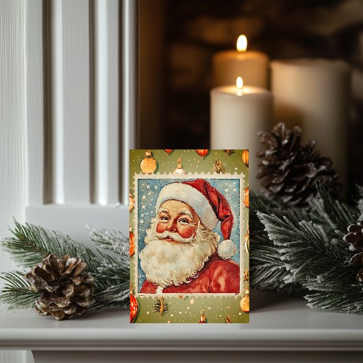 ヴィンテージすてきクリスマス切手 カード