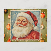 ヴィンテージすてきクリスマス切手 シーズンポストカード (正面)