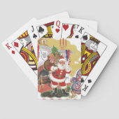 ヴィンテージすてきクリスマス、サンタクロースプレゼント トランプ (裏面)