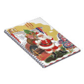 ヴィンテージすてきクリスマス、サンタクロースプレゼント ノートブック (右側)