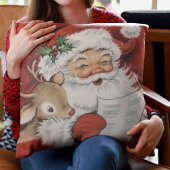 ヴィンテージすてきサンタとベビールドルフのクリスマス クッション