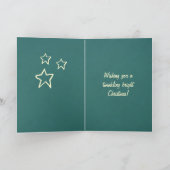 ヴィンテージすてきサンタクロースクリスマスカード シーズンカード (内部)