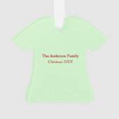 ヴィンテージすてきサンタクロースメリークリスマスレトロ オーナメント (裏面)