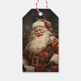 ヴィンテージすてきサンタクロース ギフトタグ