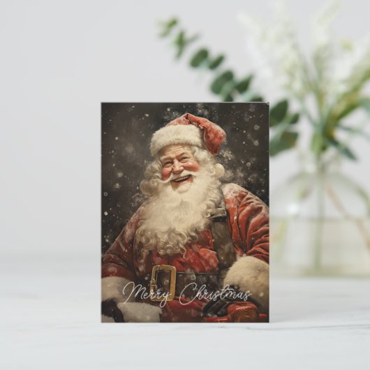 ヴィンテージすてきサンタクロース シーズンポストカード (スタンド正面)