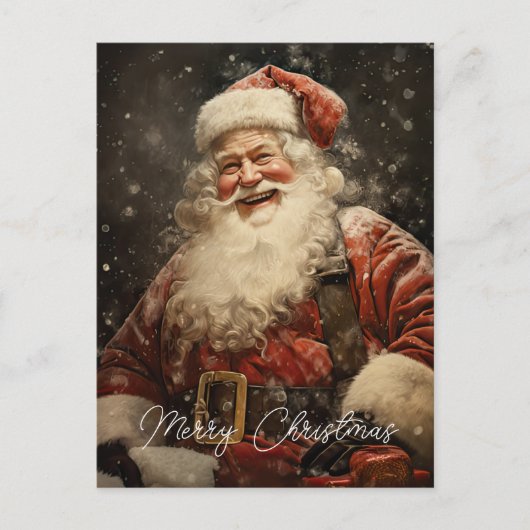 ヴィンテージすてきサンタクロース シーズンポストカード (正面)