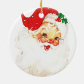 ヴィンテージすてきサンタクロース セラミックオーナメント (裏面)