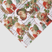 ヴィンテージすてきサンタホリー&ミュージックコラージュ 薄葉紙 (詳細)