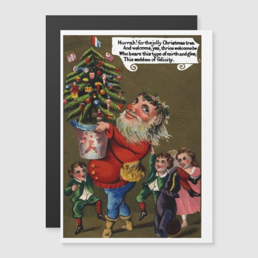 ヴィンテージすてきセントニックウィズクリスマスツリーホリデイ (正面/裏面)