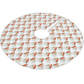 ヴィンテージすてきセントニックサンタクロース ブラッシュドポリエステルツリースカート (アングル)