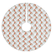 ヴィンテージすてきセントニックサンタクロース ブラッシュドポリエステルツリースカート (正面)