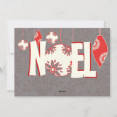 ヴィンテージすてきハッピーホリデーズファミリーフォトカード シーズンカード (裏面)