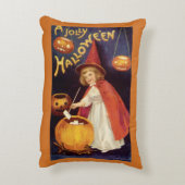 ヴィンテージすてきハロウィーンウィッチバイエレンクラッサドル アクセントクッション (裏面(縦))