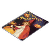 ヴィンテージすてきハロウィーンウィッチバイエレンクラッサドル ノートブック (左側)