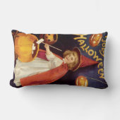 ヴィンテージすてきハロウィーンウィッチバイエレンクラッサドル ランバークッション (正面)