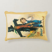 ヴィンテージすてきハロウィーンカクレクロエレンクラッサドル アクセントクッション (正面)