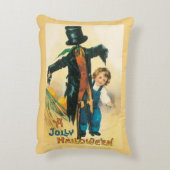 ヴィンテージすてきハロウィーンカクレクロエレンクラッサドル アクセントクッション (裏面(縦))