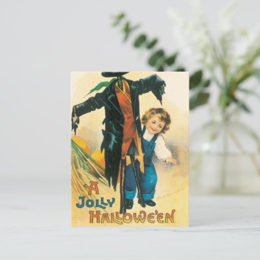 ヴィンテージすてきハロウィーンカクレクロエレンクラッサドル ポストカード (スタンド正面)