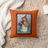 ヴィンテージすてきハロウィーン装飾用クッション クッション (ブランケット)