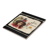 ヴィンテージすてきハロウィーン魔女 タイル (側面)