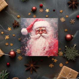 ヴィンテージすてきレトロサンタクロース シーズンカード