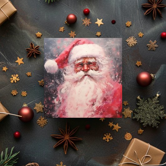 ヴィンテージすてきレトロサンタクロース シーズンカード