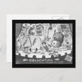 ヴィンテージすべての星蚊取り線型 ポストカード (正面/裏面)