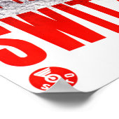 ヴィンテージすべての道路がスイス旅行につながる ポスター (角)