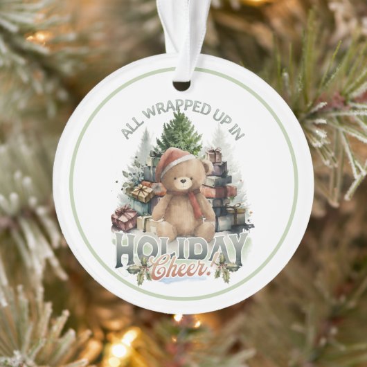 ヴィンテージすべて包まれたアップホリデイ オーナメント (ツリー)