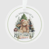 ヴィンテージすべて包まれたアップホリデイ オーナメント (正面)