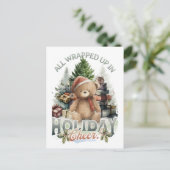 ヴィンテージすべて包まれたアップホリデイ ポストカード (スタンド正面)