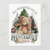 ヴィンテージすべて包まれたアップホリデイ ポストカード (正面)