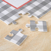 ヴィンテージずるい裁縫テーマパーソナライズされたデザイン ジグソーパズル (側面)