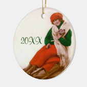 ヴィンテージそりオーナメント セラミックオーナメント (左)