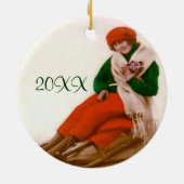 ヴィンテージそりオーナメント セラミックオーナメント (裏面)
