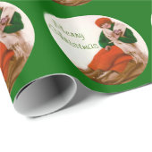 ヴィンテージそりラッピング紙 ラッピングペーパー (ロールコーナー)