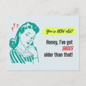 ヴィンテージそれ得より古い靴だ！バースデー ポストカード (正面)