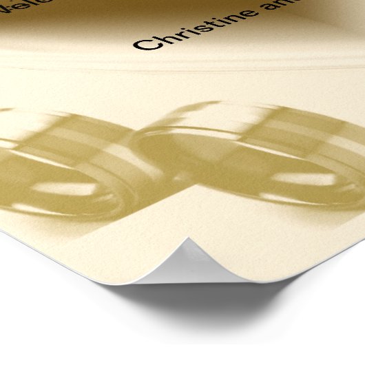 "ヴィンテージたった今結婚しました車"* ポスター (角)