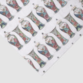 ヴィンテージたばこの葉っぱの花瓶とジンジャーの瓶 薄葉紙 (詳細)