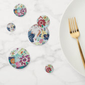 ヴィンテージたばこ葉の青い白いピンクの緑 コンフェッティ (グループ)