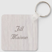 ヴィンテージつつましいミツバチと野草 キーホルダー (裏面)