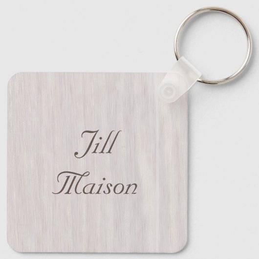 ヴィンテージつつましいミツバチと野草 キーホルダー (裏面)