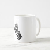 ヴィンテージつるのボクシング手袋レトロ戦闘機 コーヒーマグカップ (正面右)