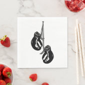 ヴィンテージつるのボクシング手袋レトロ戦闘機 スタンダードランチョンナプキン (インサイチュ)