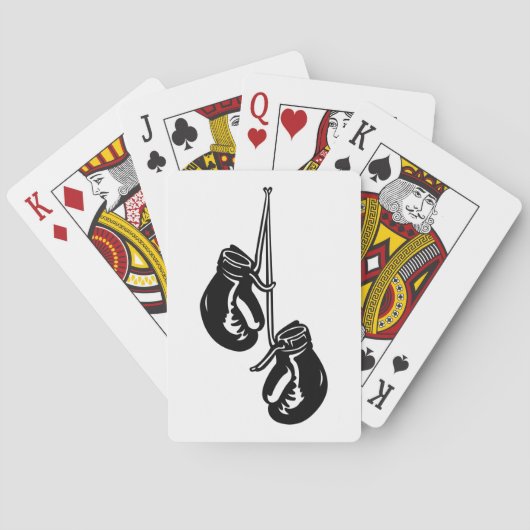 ヴィンテージつるのボクシング手袋レトロ戦闘機 トランプ (裏面)