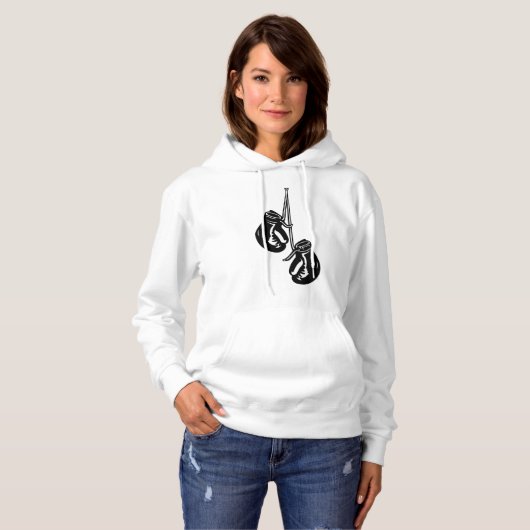 ヴィンテージつるのボクシング手袋レトロ戦闘機 パーカ (正面フル)