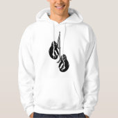 ヴィンテージつるのボクシング手袋レトロ戦闘機 パーカ (正面)